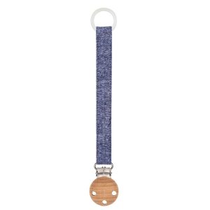 Attache sucette – Bleu jean&rsquo;s