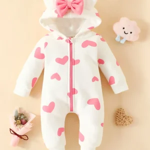 Barboteuse bebe coeur