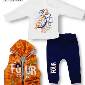 Gilet bébé + Tricot + Pantalon - Garçon
