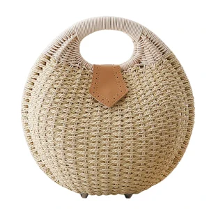 Sac en Paille Rond - Heia