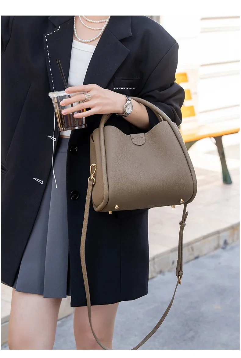 Sac a Main Bandouliere Cuir - Camille – Image 8