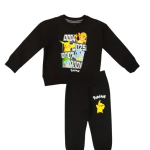 Ensemble Enfant Pokémon - en coton avec sweat et pantalon imprimé