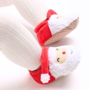 Chaussons Bébé Père Noël Antidérapant