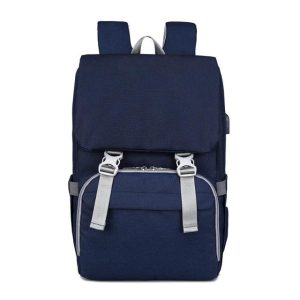 Sac à langer avec matelas (Bleu Marine)