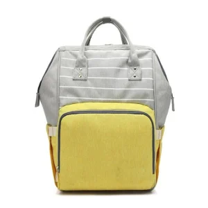 Sac à langer à dos (Jaune)