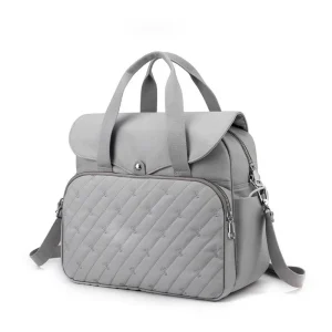 Sac à langer matelassé (gris)