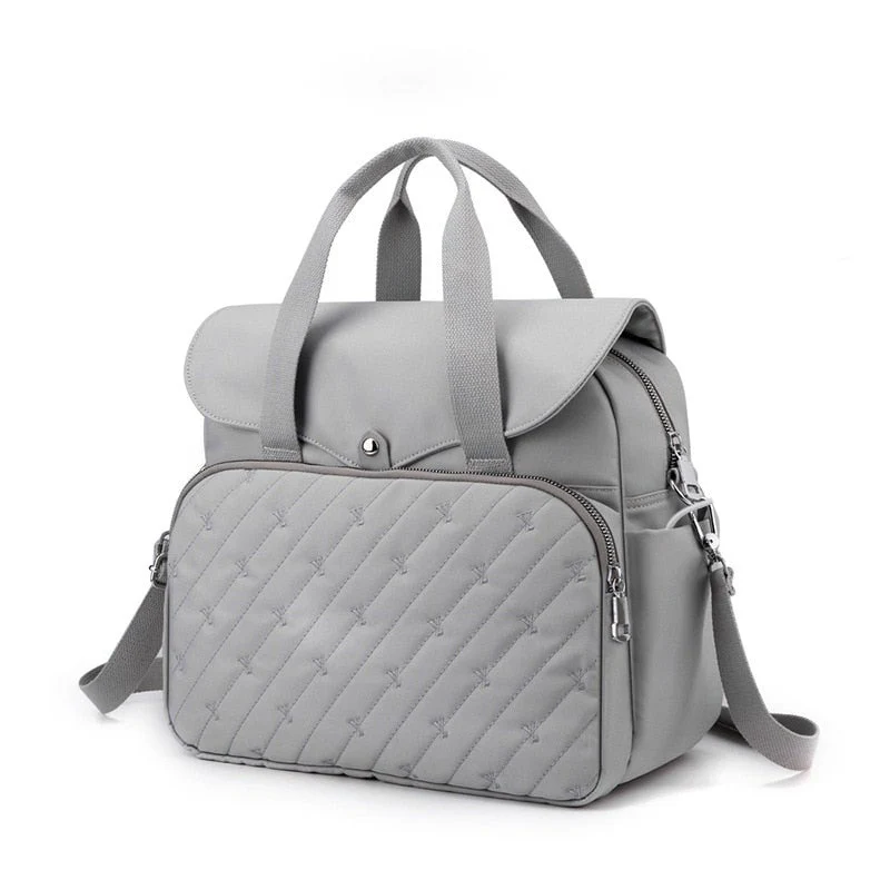 Sac à langer matelassé (gris)