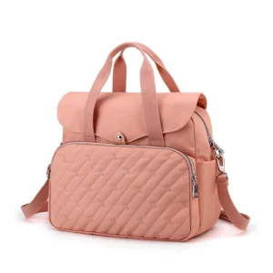 Sac à langer matelassé (rose)