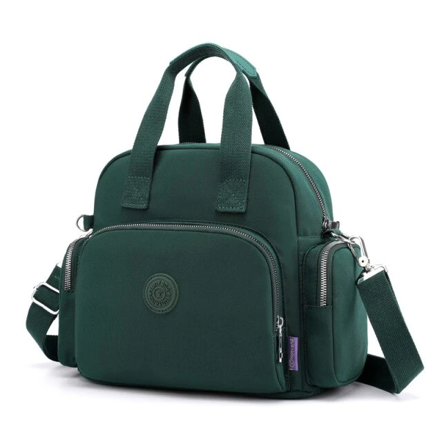 Petit sac à langer rigide (vert foncé) – Image 2